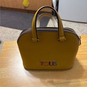 TOUS mini bowling bag New Essence mustard